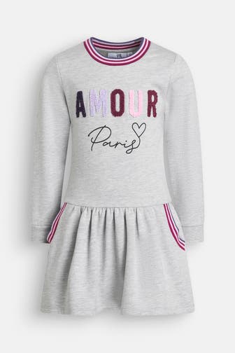 HAPPY GIRLS Jerseykleid hellgrau