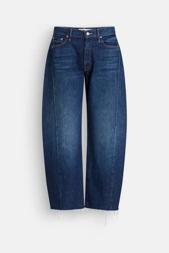 MOTHER Jeans dunkelblau wide