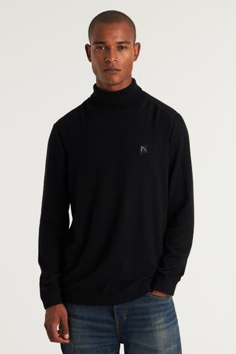 CHASIN' Strickpullover 'Leonard' schwarz