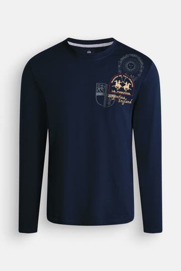 LA MARTINA Longsleeve nachtblau