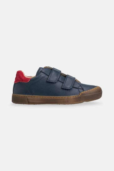 NATURINO Leder-Sneaker 'Eindhoven' dunkelblau