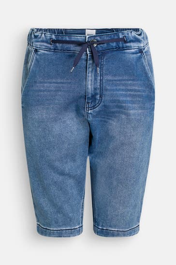 BOSS Jeansshorts blau