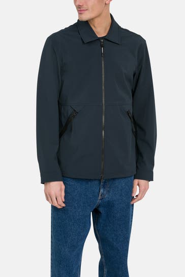 WOOLRICH Softshell Overshirt navy