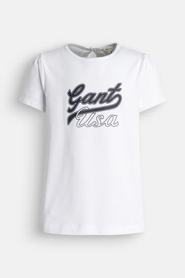 GANT T-Shirt weiß