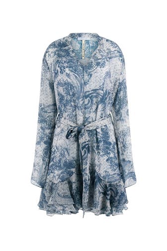 GUESS Minikleid 'Sibilla' blau gemustert