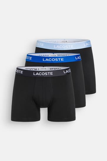LACOSTE 3er-Pack Boxer Trunks schwarz