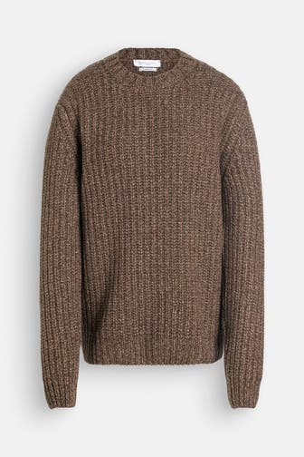 DANIELE FIESOLI Wollmix-Pullover braun