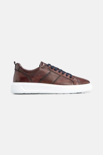 PRIME SHOES Sneaker 'Dix Cuoio' dunkelbraun