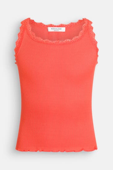 ROSEMUNDE Seidenmix-Top neonorange