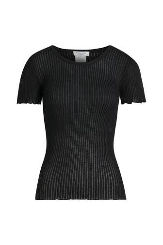 ROSEMUNDE Seidenmix-Shirt schwarz