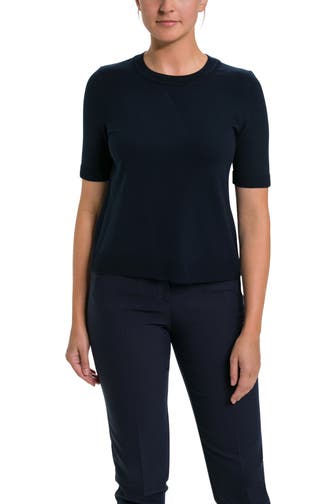 MARC CAIN Strickshirt dunkelblau