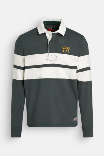 SUPERDRY Langarm-Polo mehrfarbig