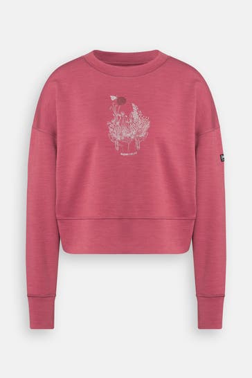 SUPER.NATURAL Sweatshirt 'Krissini' burgunder