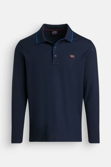 PAUL & SHARK - Langarm-Polo navy
