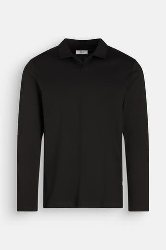 NN07 Polo-Longsleeve 'Paul' schwarz