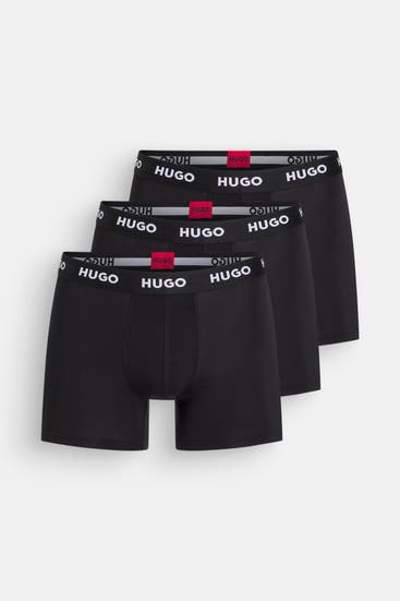 HUGO - 3er-Pack Boxer Trunks schwarz