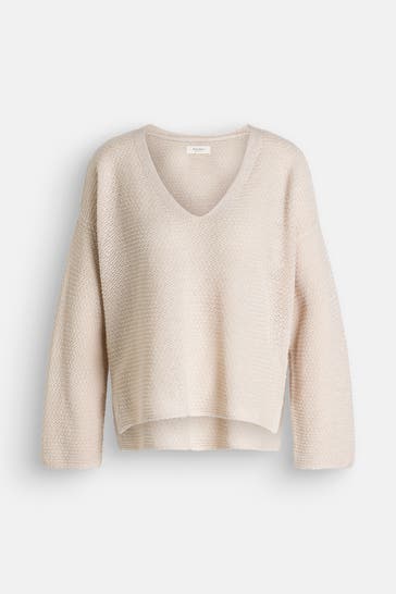 PART TWO Leinen-Strickpullover beige