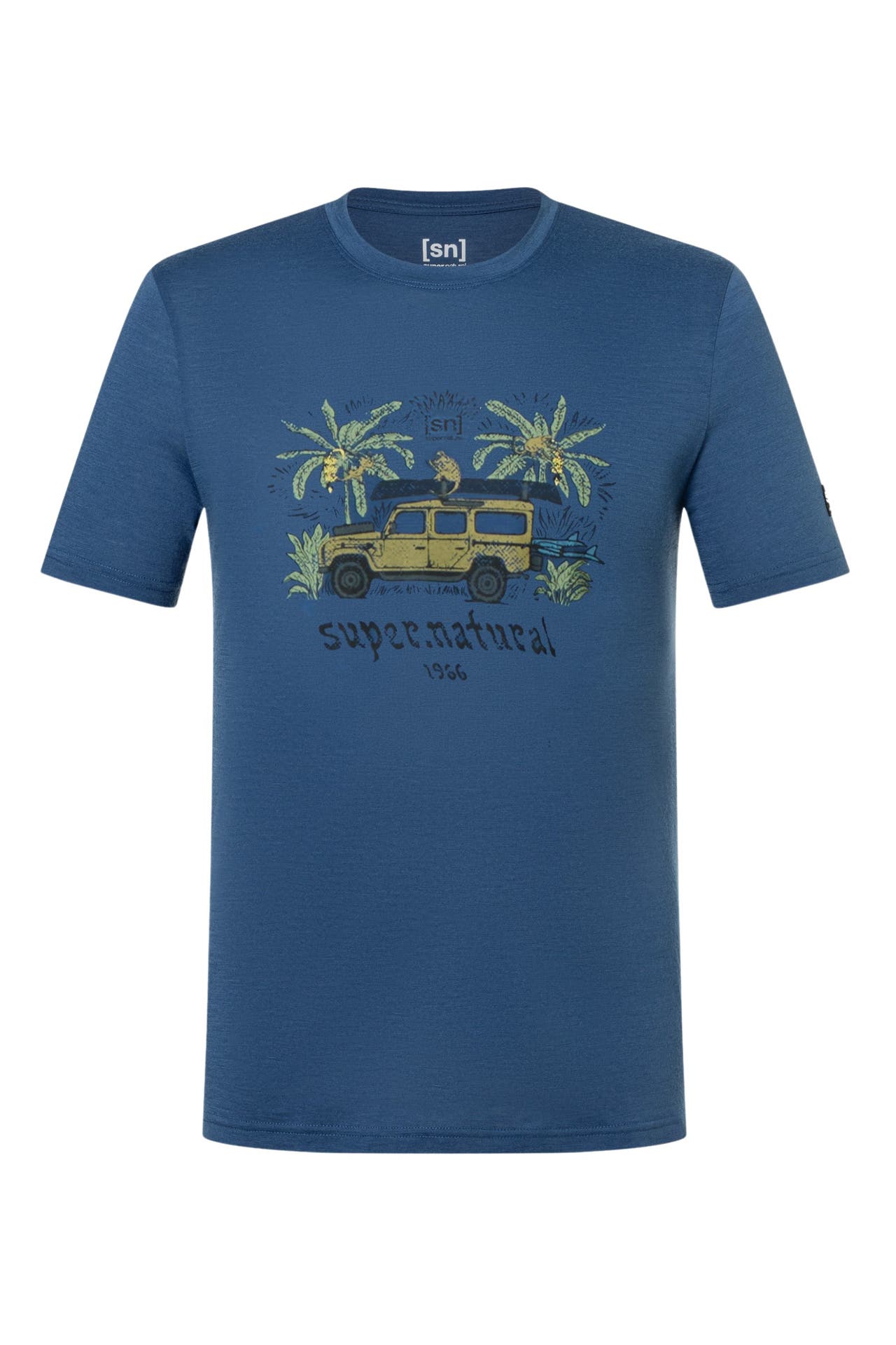 SUPER.NATURAL T-Shirt 'Tropicar' meerblau, Bild 1