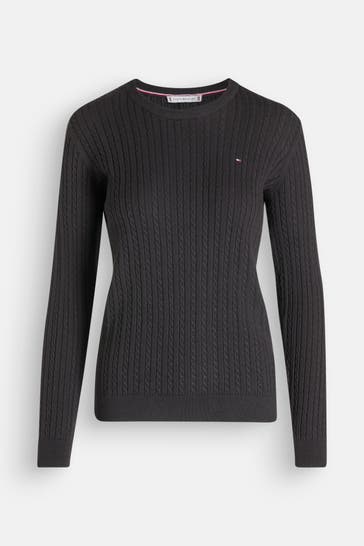 TOMMY HILFIGER Strickpullover schwarz