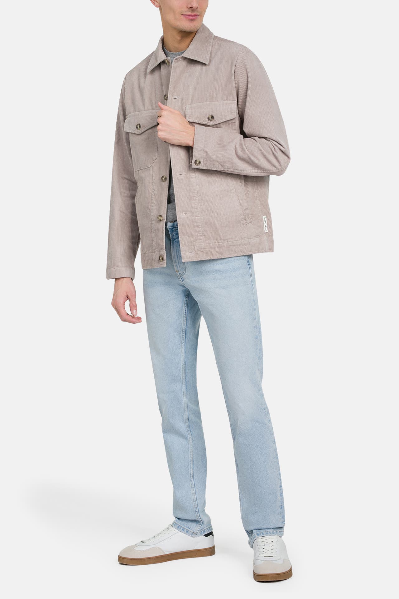 MARC O'POLO Cord-Overshirt taupe, Bild 1