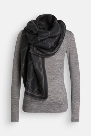 HUGO Schal gemustert