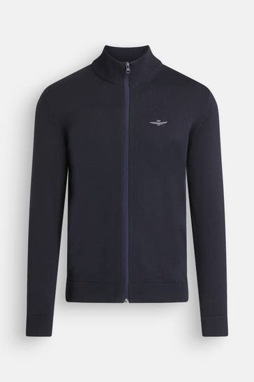 AERONAUTICA MILITARE Strickjacke nachtblau