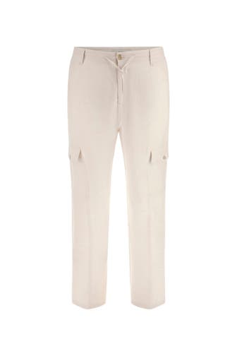 GUESS Leinenmix-Hose 'Fletcher' ecru