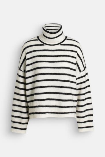GESTUZ Rollkragenpullover 'Alpha' zweifarbig