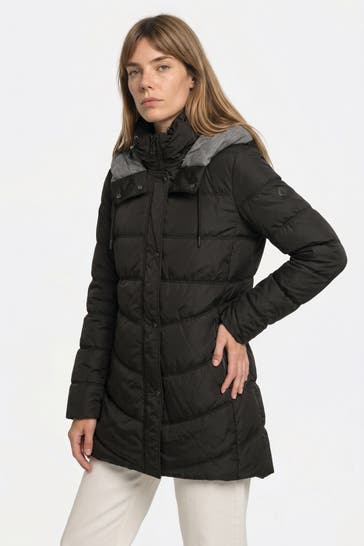 FUCHS SCHMITT Steppmantel schwarz