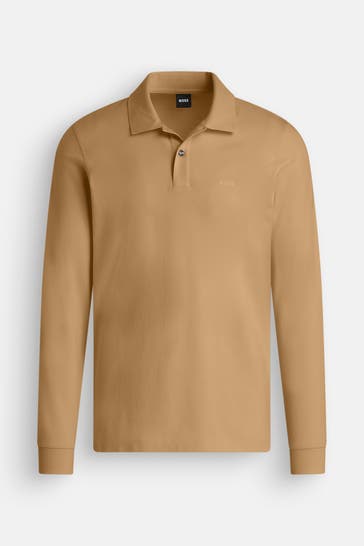 BOSS Polo-Shirt 'Paderna' camel