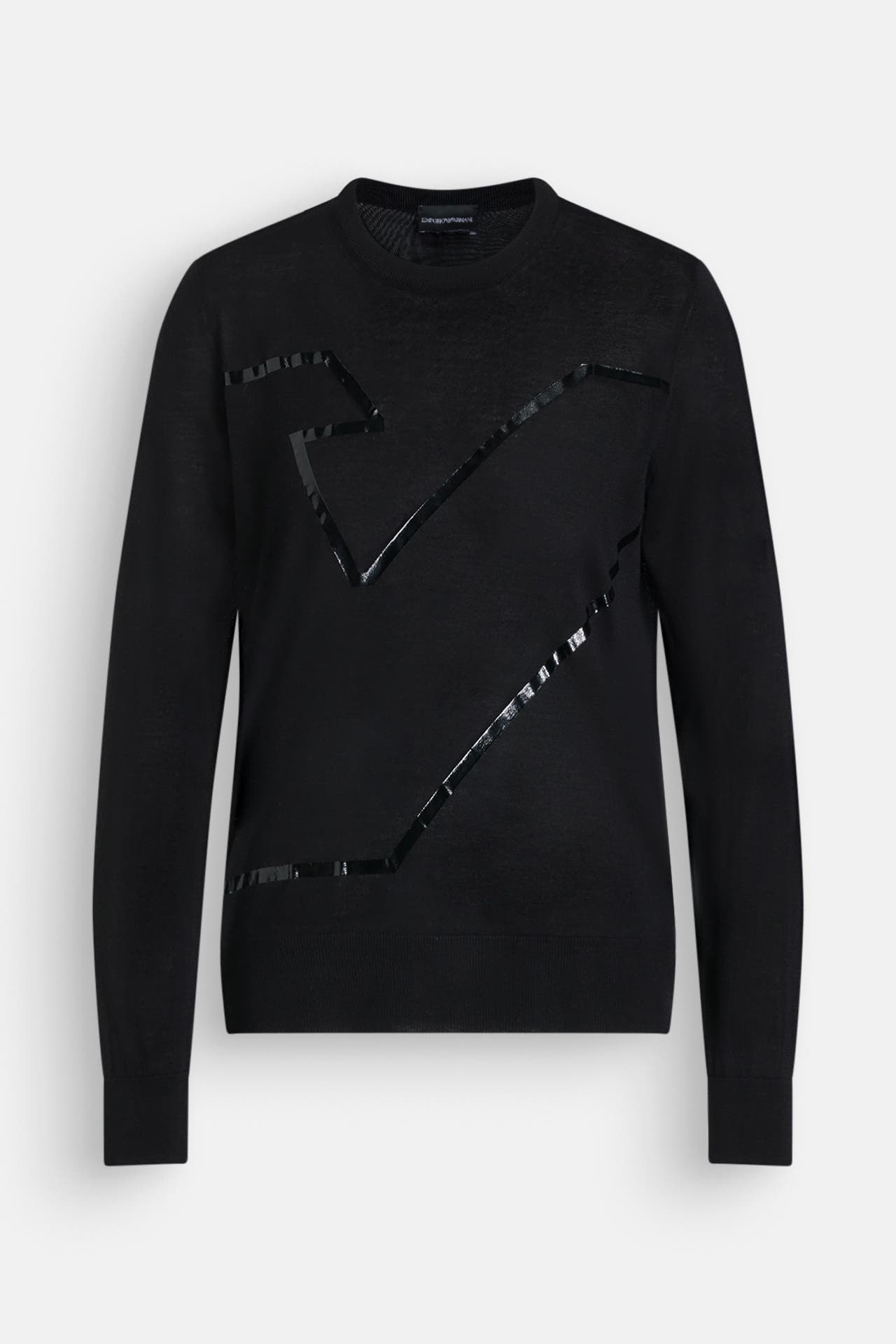 EMPORIO ARMANI Wollmix-Pullover schwarz, Bild 1