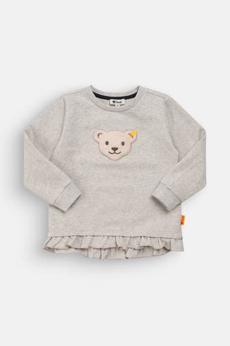 STEIFF Sweatshirt hellgrau meliert