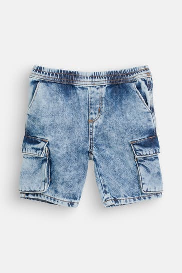 GUESS Jeansshorts blau