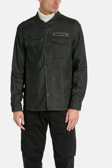 AERONAUTICA MILITARE Overshirt  'Camicia' blauschwarz