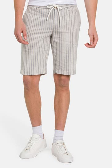 ALBERTO Leinenmix-Shorts 'Jump' gestreift