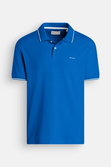 GANT - Polo-Shirt azurblau