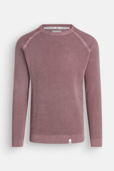 COLOURS & SONS Strickpullover aubergine
