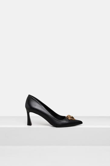 VERSACE Leder-Pumps schwarz