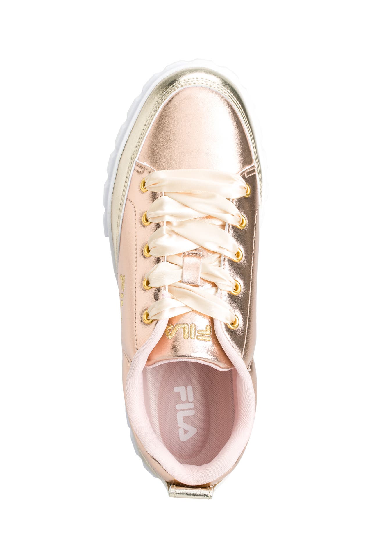 Plateau sneaker rosegold