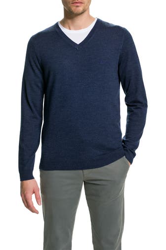 BOSS Strickpullover 'Batisse-E' dunkelblau