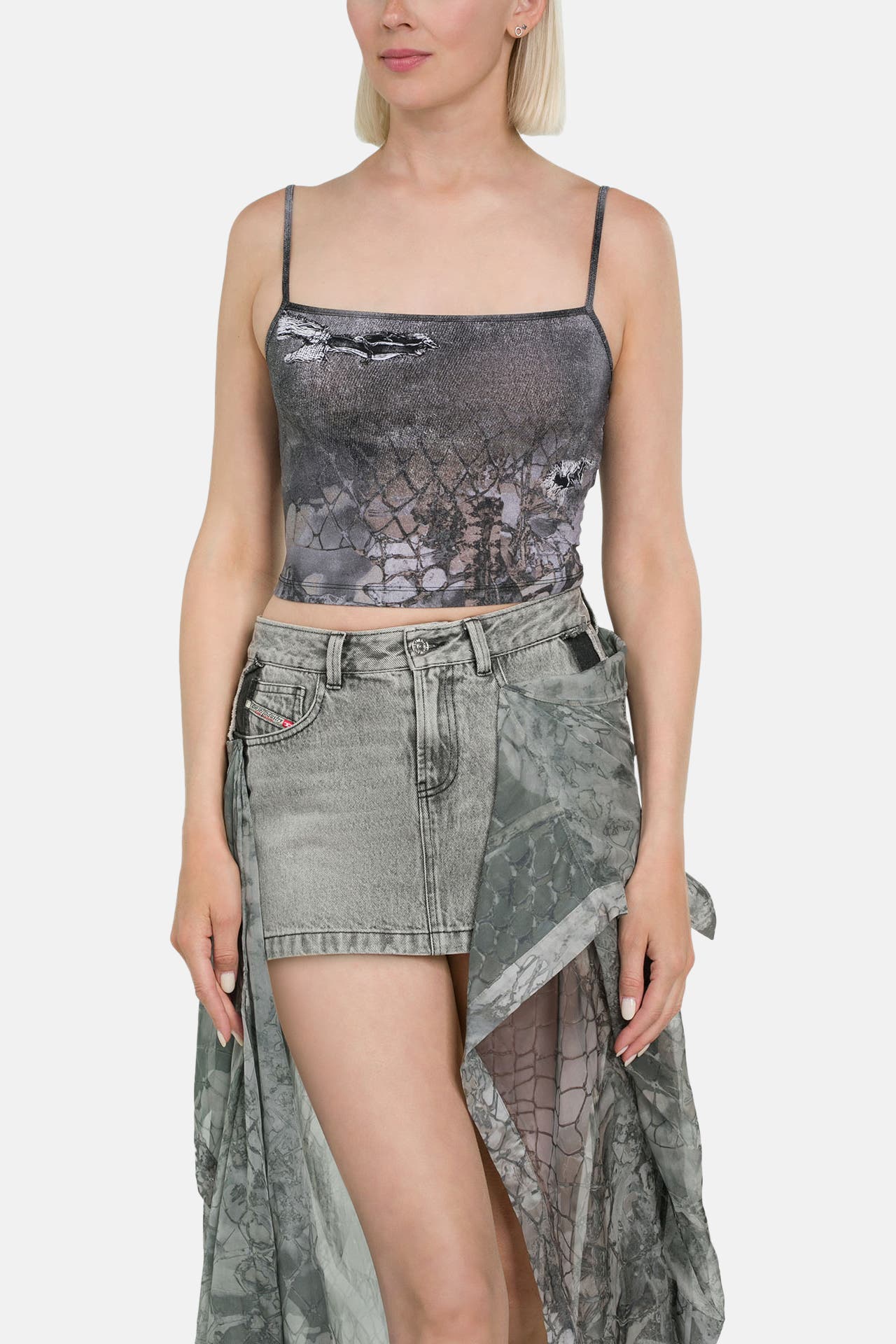 DIESEL Top 'Halsy' gemustert, Bild 1