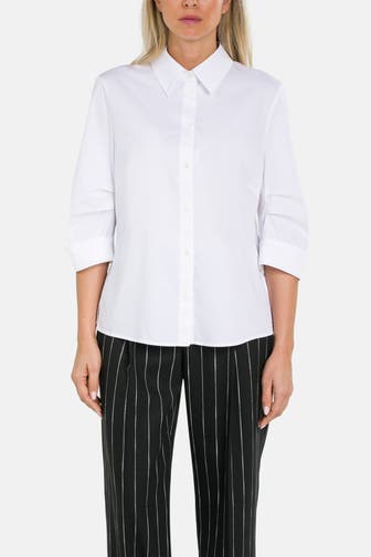 MARC CAIN Hemdbluse weiß