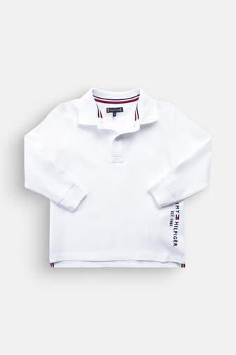 TOMMY HILFIGER Langarm-Polo weiß