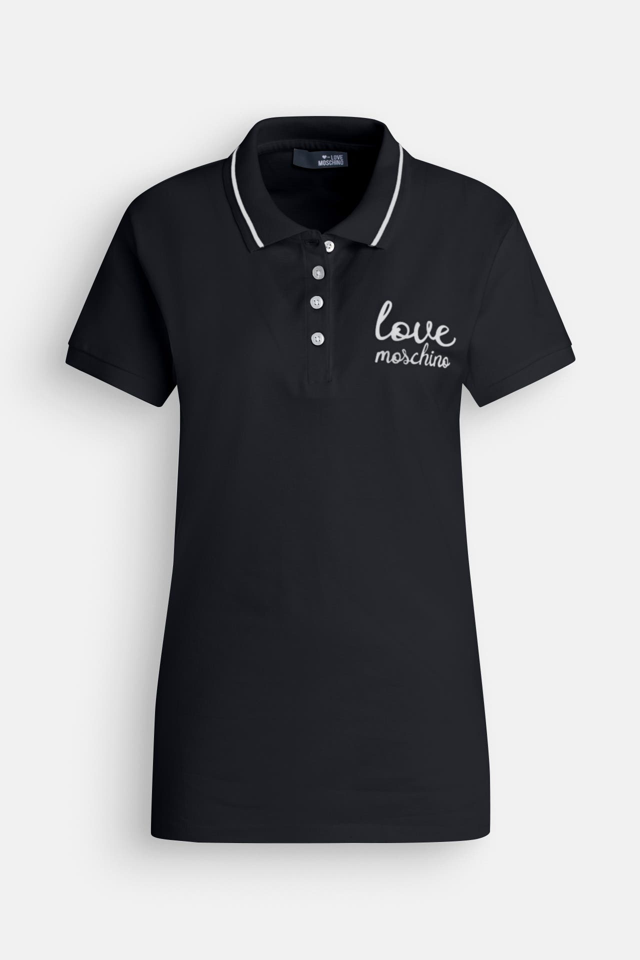 LOVE MOSCHINO Polo-Shirt schwarz, Bild 1