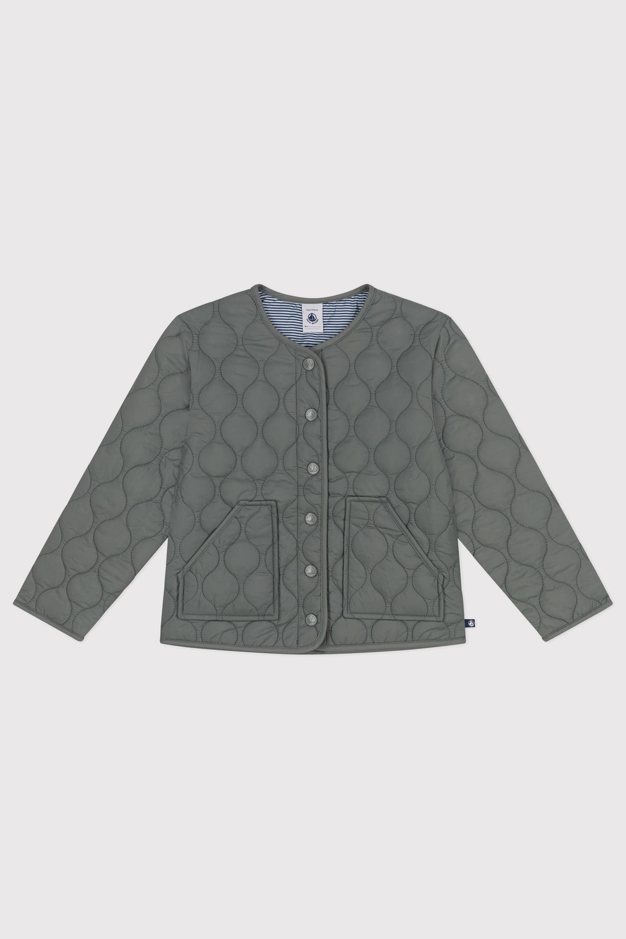 PETIT BATEAU Light-Steppjacke graugrün, Bild 1