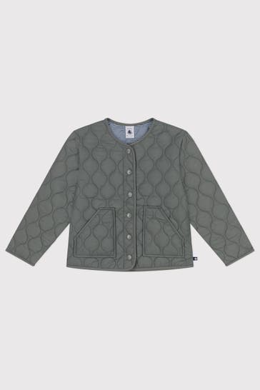 PETIT BATEAU Light-Steppjacke graugrün