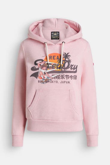 SUPERDRY - Hoodie rosa