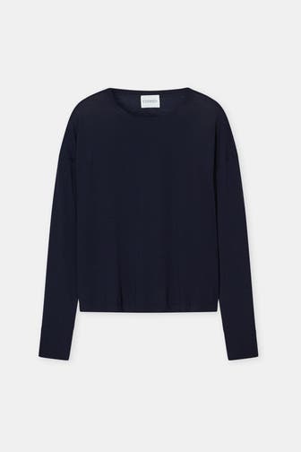 CLOSED Wollmix-Pullover schwarzblau