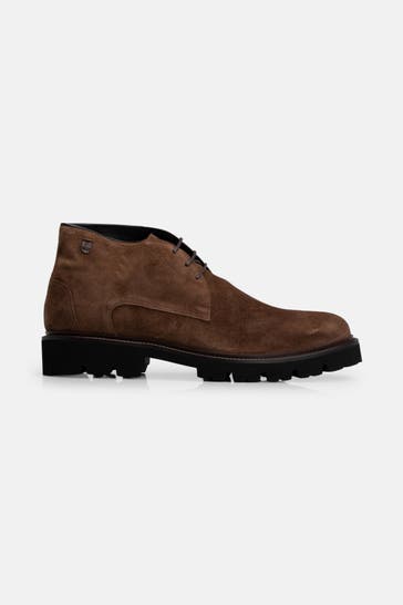 FLORIS VAN BOMMEL Desert-Boots 'Ribber' braun
