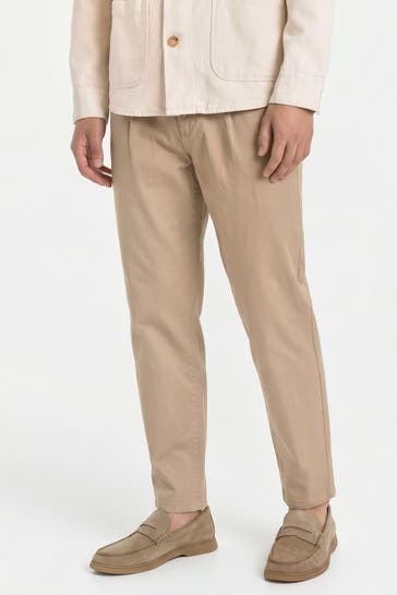 GOLDGARN DENIM Stoffhose 'S1' hellbraun